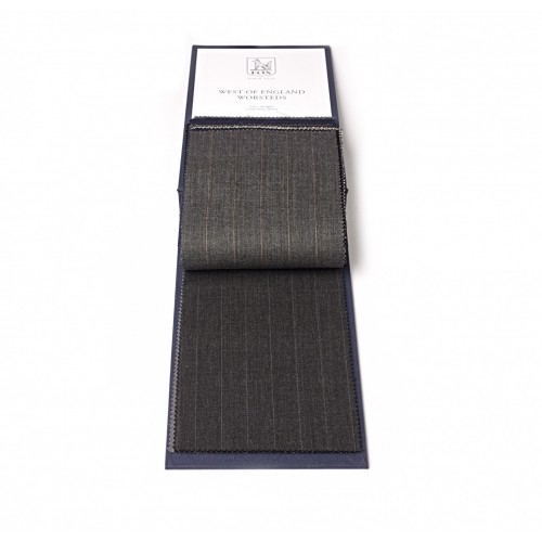 Mid Grey Herringbone Pinstripe CODE: FS24 A1394/93